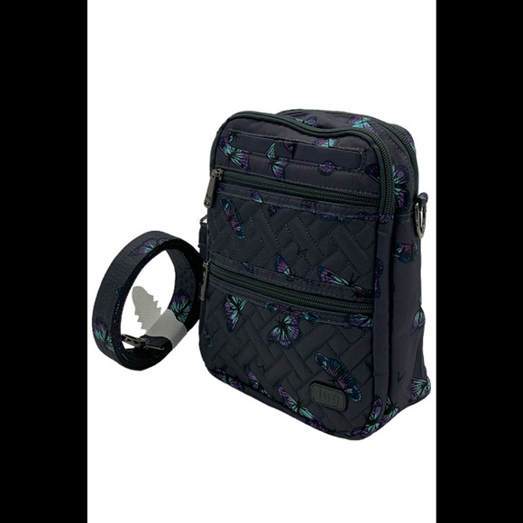 lug Bags Lug Double Zip Front Crossbody Can Can Xl Butterfly Gray